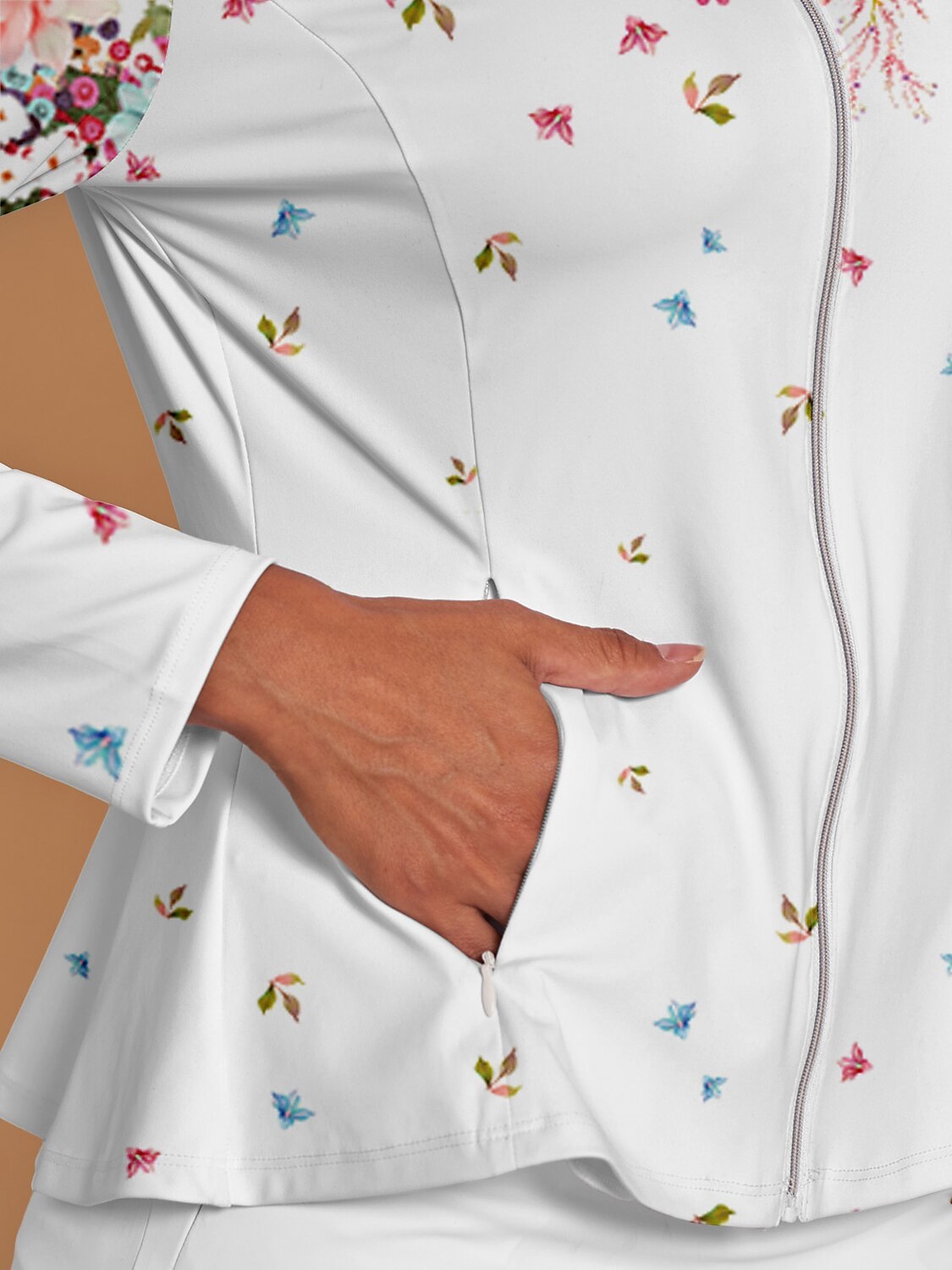 Botanical Energy Ruffle Golf Jacket Sun Protection