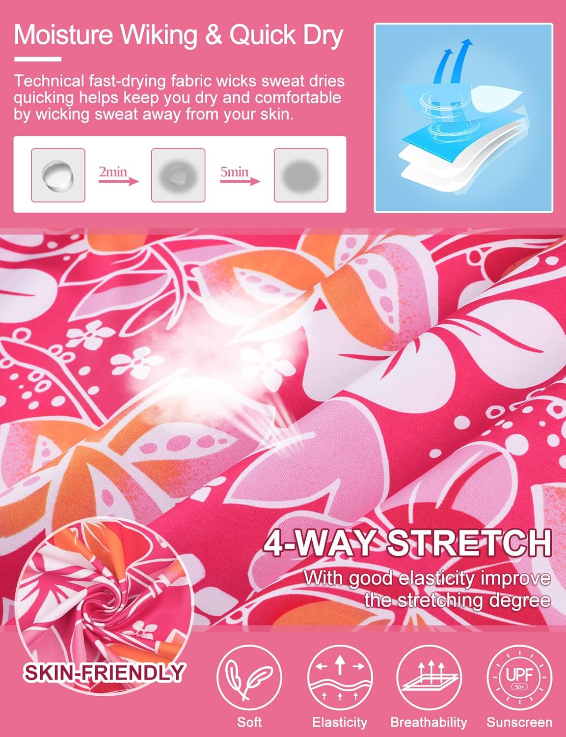 Women's Long Sleeve Golf Tennis Polo Shirts UPF50+ Half Zip Dry Fit Workout Tops Athletic Shirt