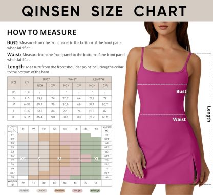 Womens Spaghetti Strap Tennis Dress with Shorts Workout Side Slit Active Golf Dresses