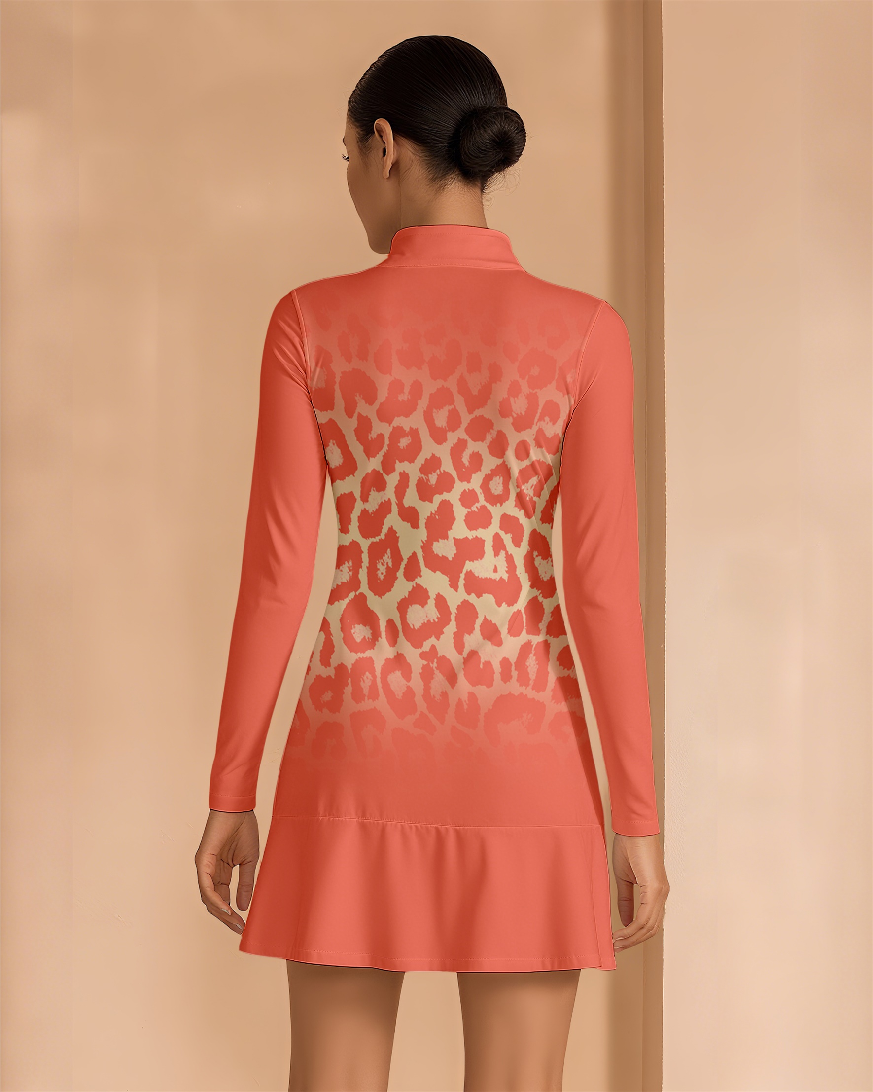 Fungolfs Stylish And Elegant Golf Long-Sleeved Dress With Pockets 0025