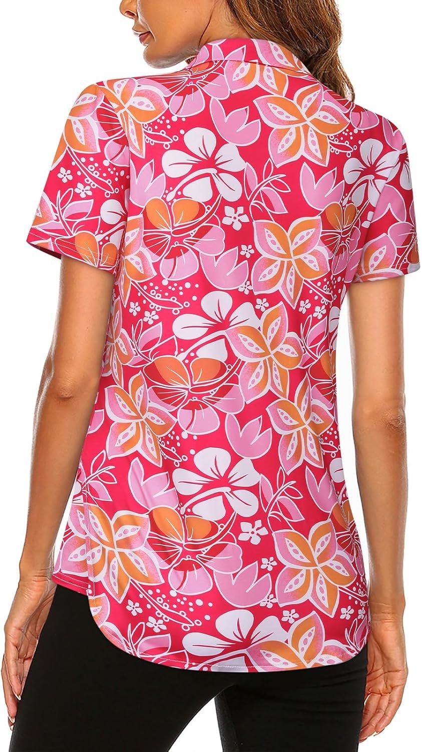 Women's Long Sleeve Golf Tennis Polo Shirts UPF50+ Half Zip Dry Fit Workout Tops Athletic Shirt