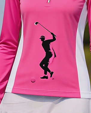 More Than Basic Lapel Golf Polo Long SleevesTop UPF50+