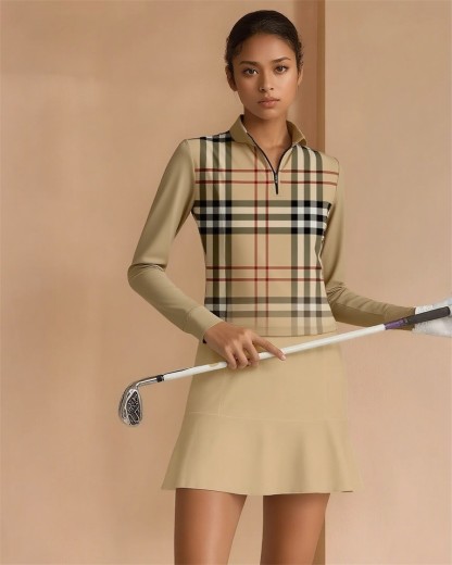 Fungolfs Fashion Gradient Polka Dot Simple Long Sleeve Dress With Pockets