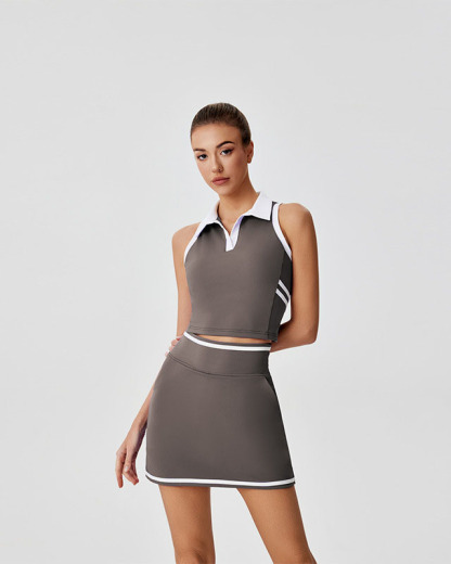 Fungolfs Polo Lapel Sleeveless Golf Sports Vest Suit