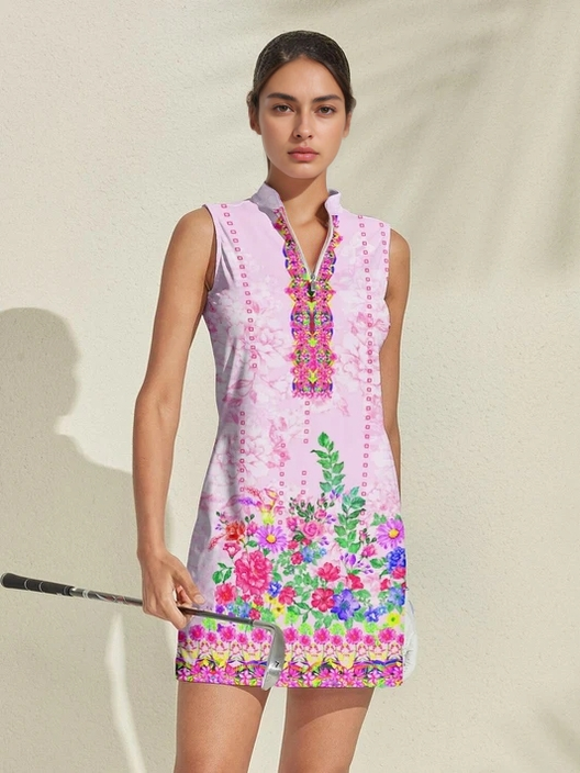 Fungolfs Botanical Energy Sleeveless Dress UPF50+
