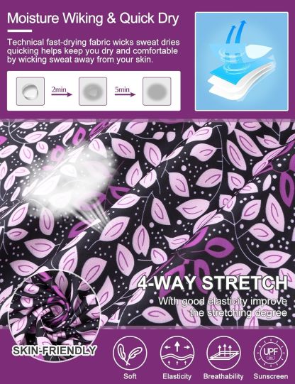 Women's Long Sleeve Golf Tennis Polo Shirts UPF50+ Half Zip Dry Fit Workout Tops Athletic Shirt