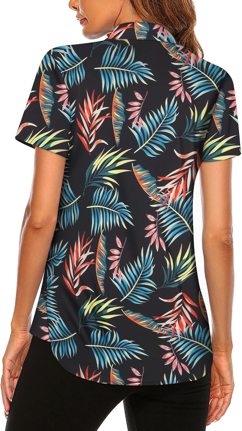 Women's Long Sleeve Golf Tennis Polo Shirts UPF50+ Half Zip Dry Fit Workout Tops Athletic Shirt