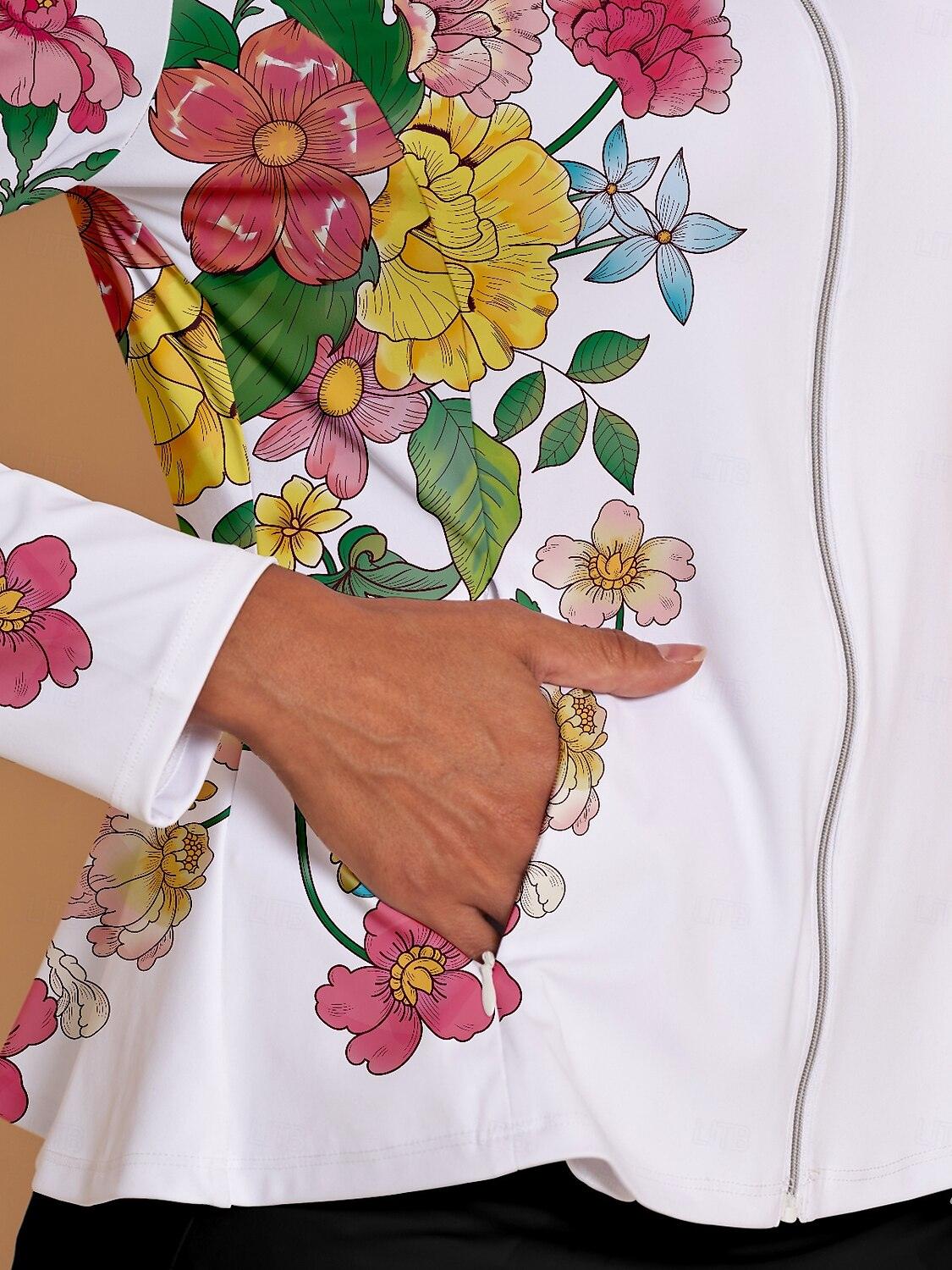 Fungolfs Botanical Energy Ruffle Golf Jacket Sun Protection