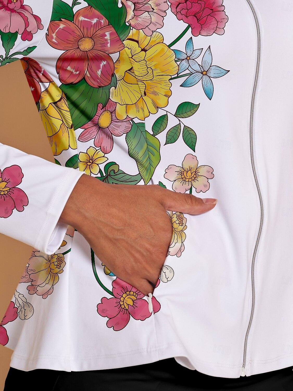 Fungolfs Botanical Energy Ruffle Golf Jacket Sun Protection