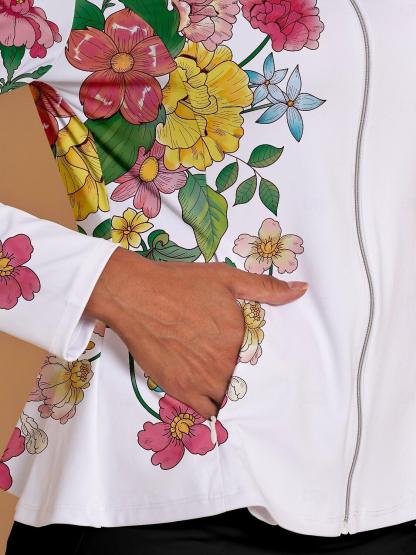 Fungolfs Botanical Energy Ruffle Golf Jacket Sun Protection