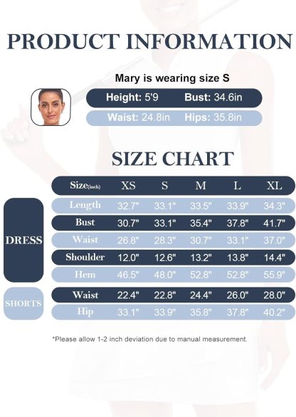 Tennis Dress for Women Sleeveless Golf Dresses with Shorts and Pockets Ruffle Zip Up Stand Collar Golf Outfits