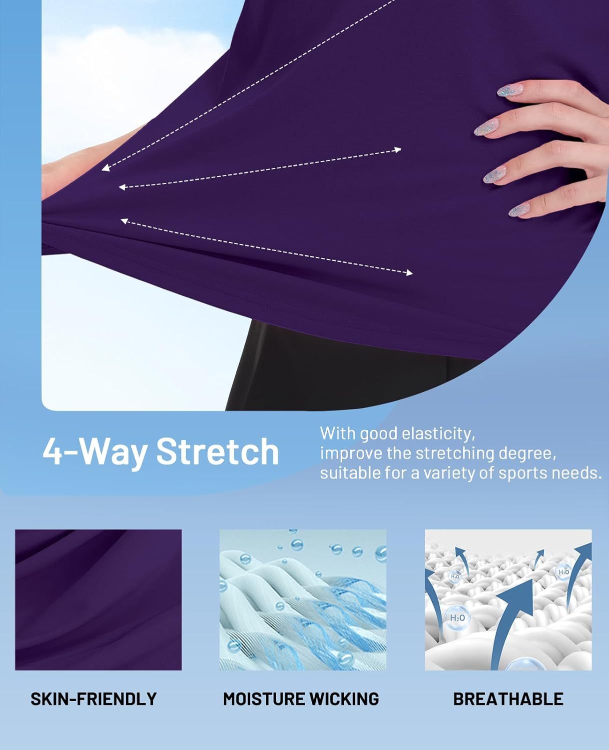 Women's Golf Polo Shirts Collared V Neck Short Sleeve Tennis Shirt, Dry Fit, Moisture Wicking