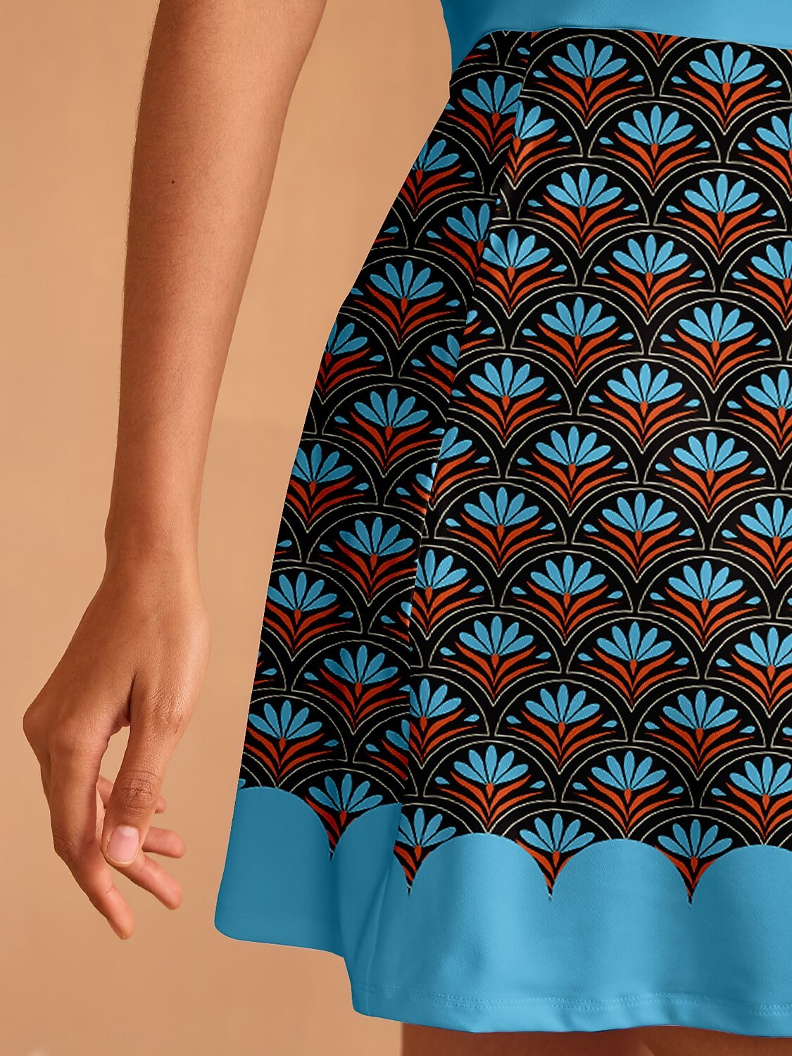 Fungolfs Botanical Energy Short Sleeve A-Line Dress