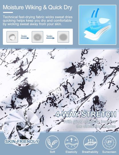 Women's Long Sleeve Golf Tennis Polo Shirts UPF50+ Half Zip Dry Fit Workout Tops Athletic Shirt