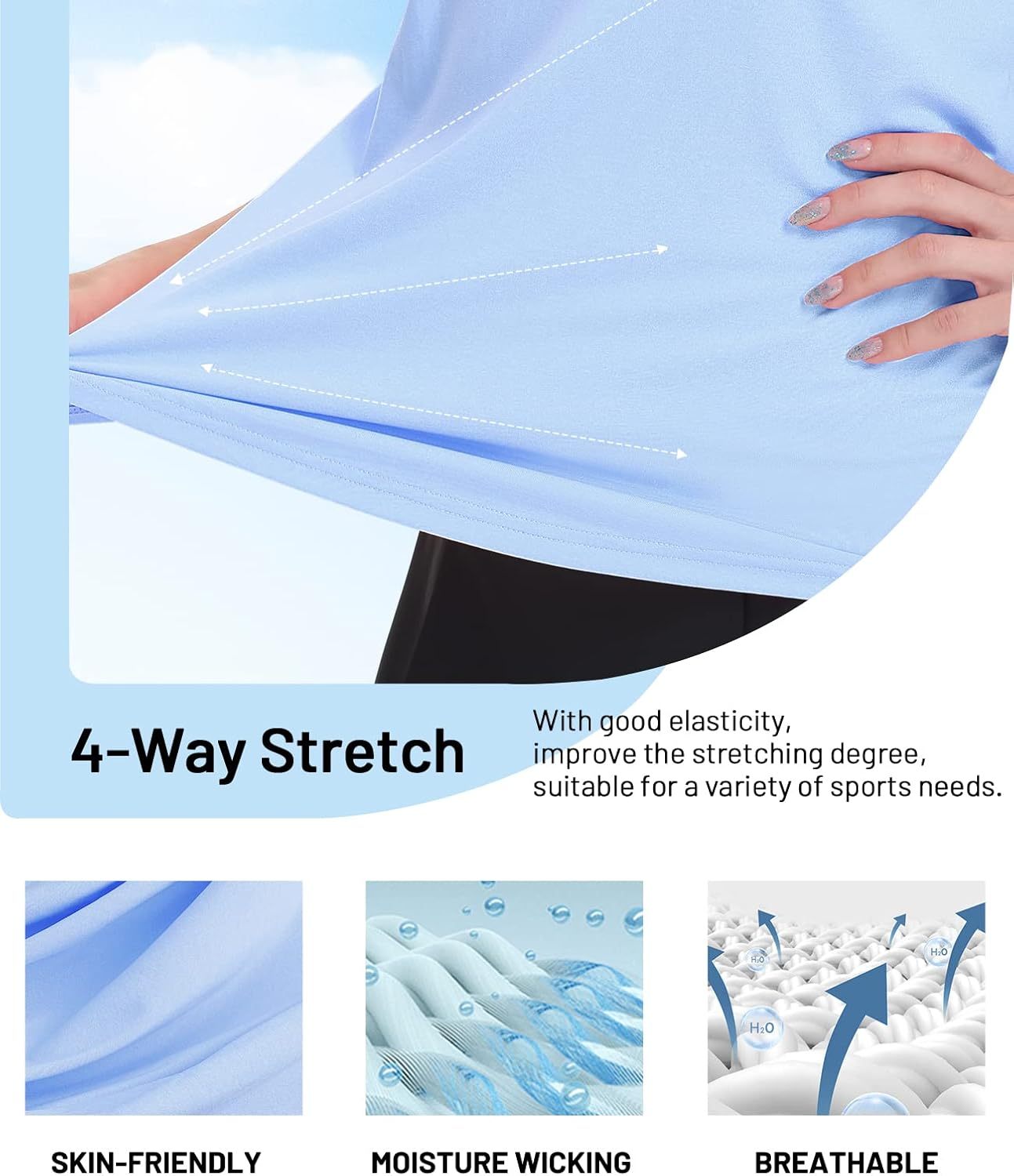 Women's Golf Polo Shirts Collared V Neck Short Sleeve Tennis Shirt, Dry Fit, Moisture Wicking