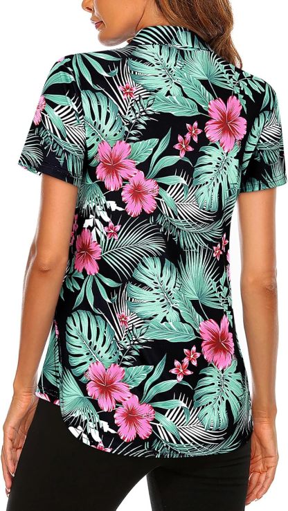 Women's Long Sleeve Golf Tennis Polo Shirts UPF50+ Half Zip Dry Fit Workout Tops Athletic Shirt