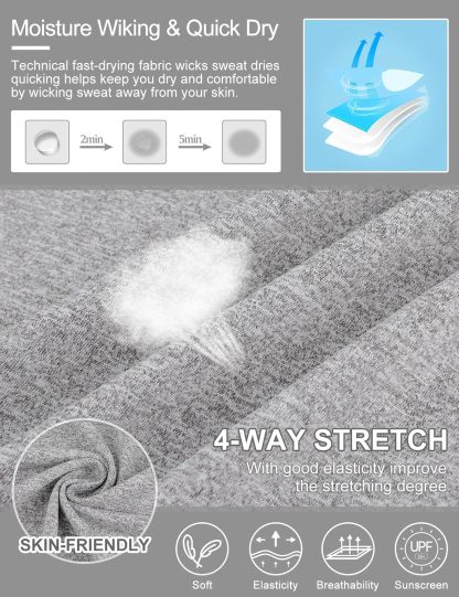 Women's Long Sleeve Golf Tennis Polo Shirts UPF50+ Half Zip Dry Fit Workout Tops Athletic Shirt