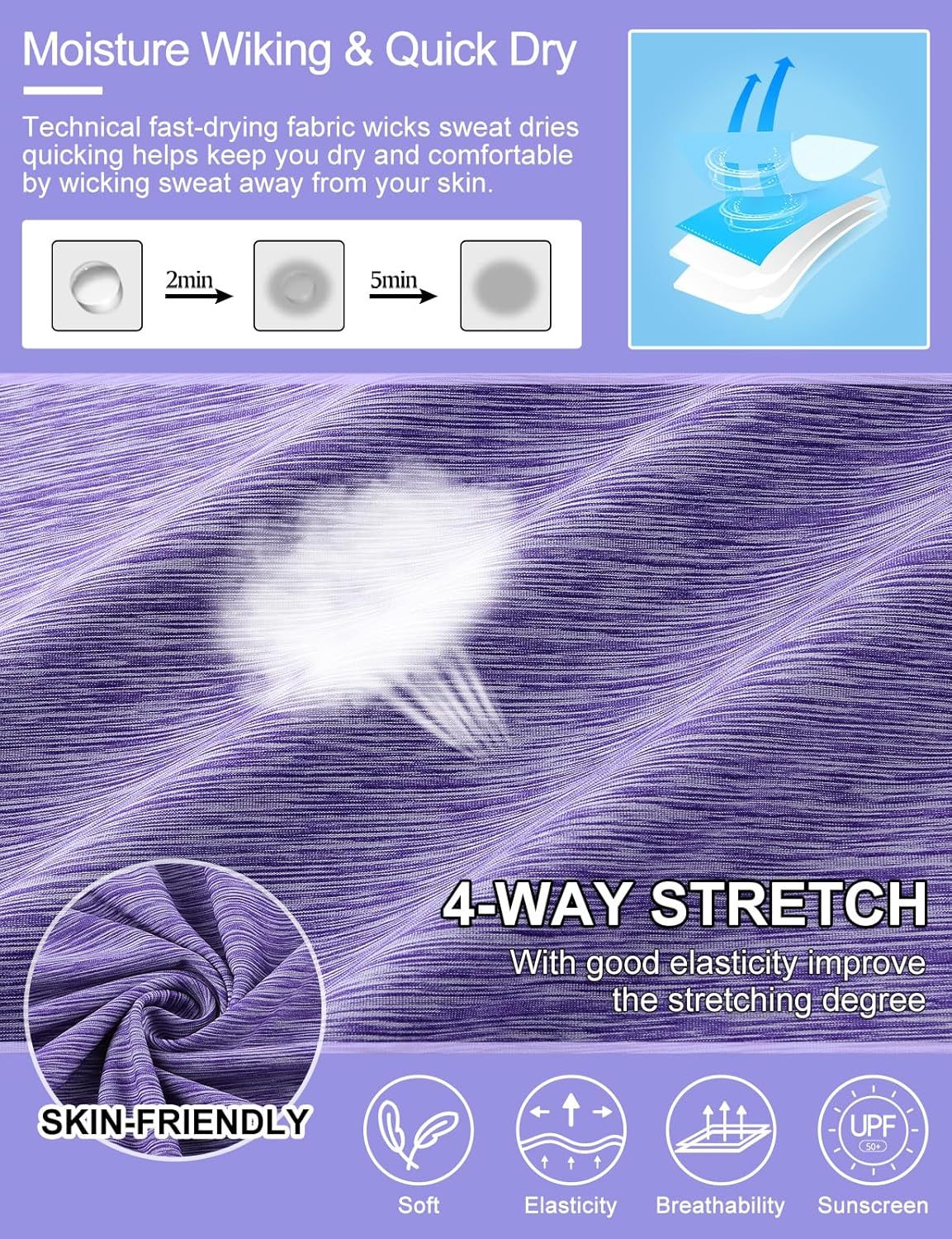 Women's Golf Polo Shirts Short Sleeve Quarter Zip Pullover Moisture Wicking Workout Tops