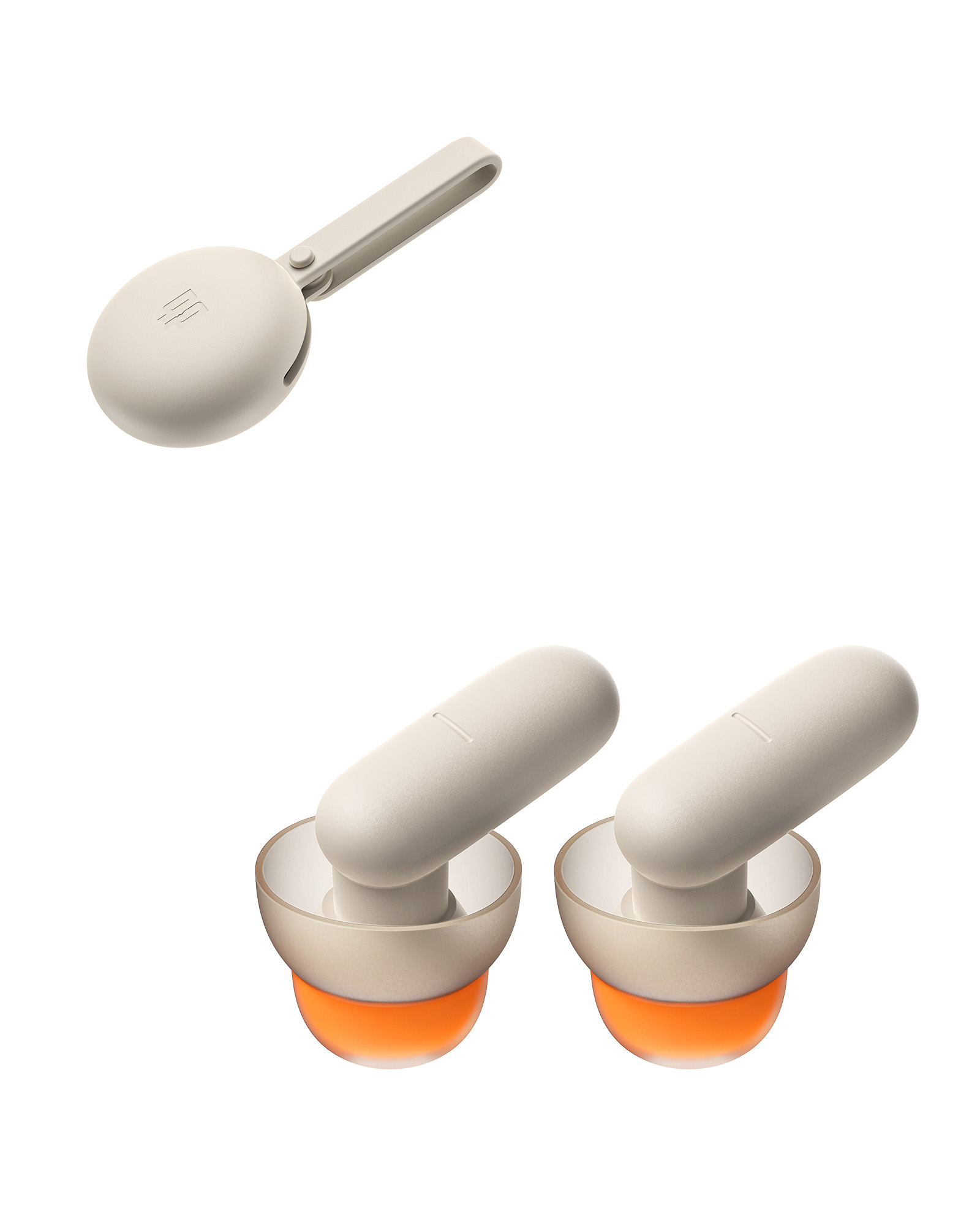 QubitPulse Dream Earplugs with Qufits™ Eartips - Beige