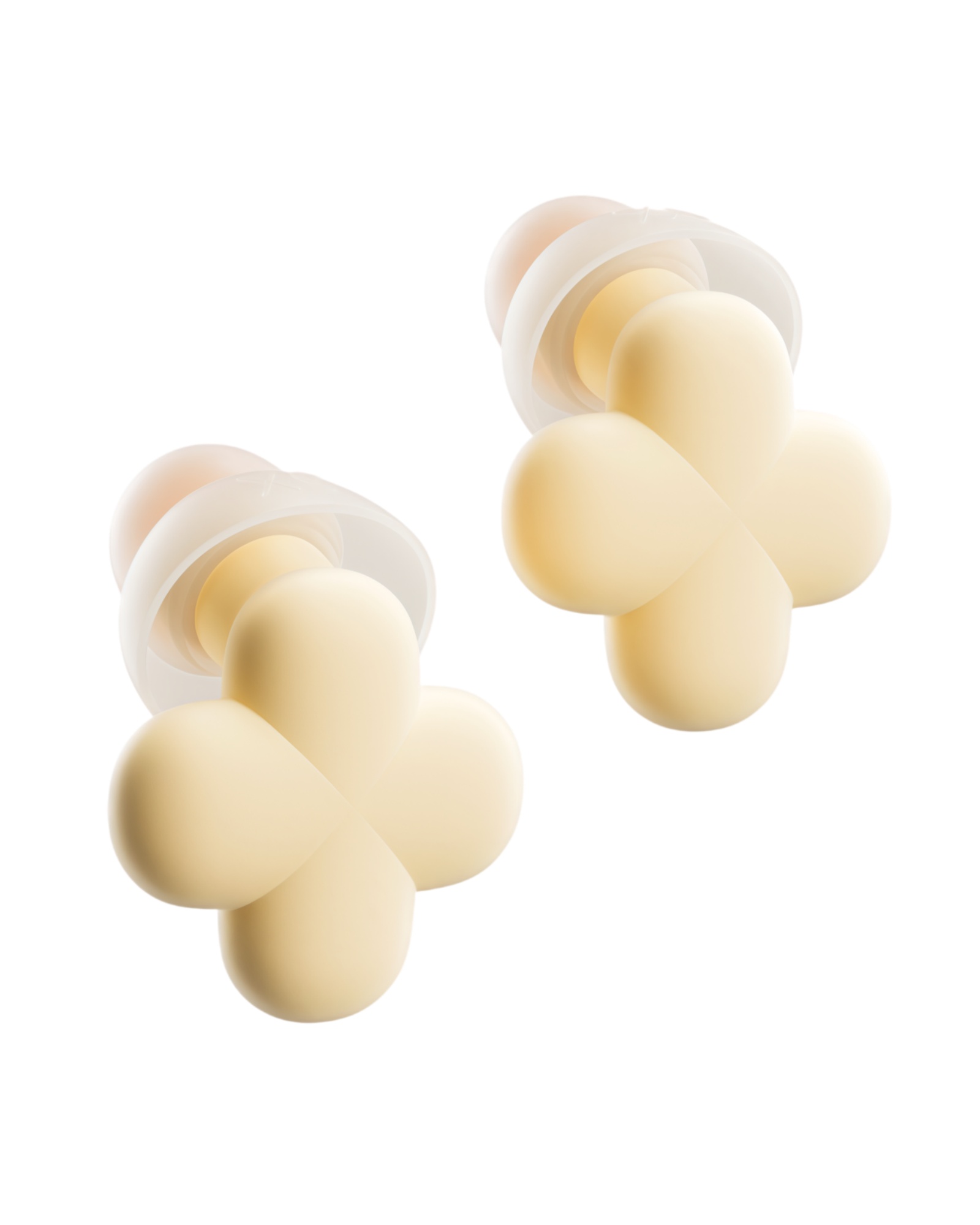 QubitPulse Bloom Ear Plugs for Small Ear Canals with Patented Qufits Ear Tips - Lemon