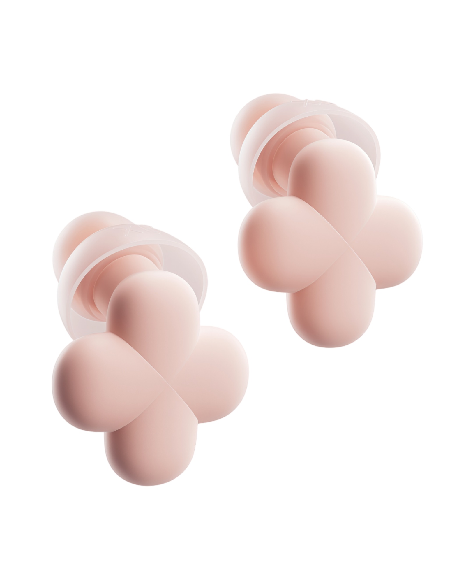 QubitPulse Bloom Ear Plugs for Small Ear Canals with Patented Qufits Ear Tips - Blush