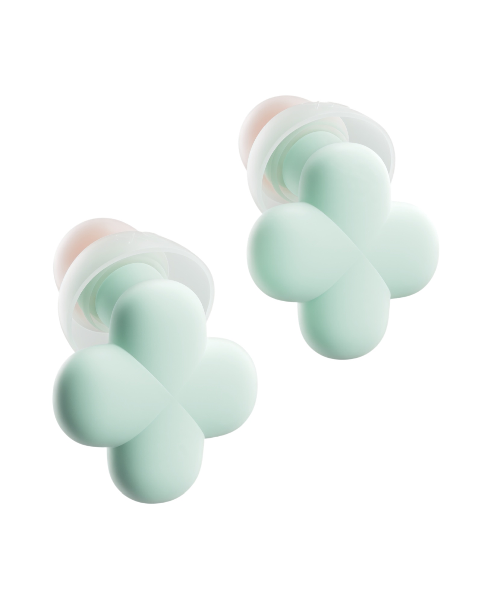 QubitPulse Bloom Ear Plugs for Small Ear Canals with Patented Qufits Ear Tips - Aqua