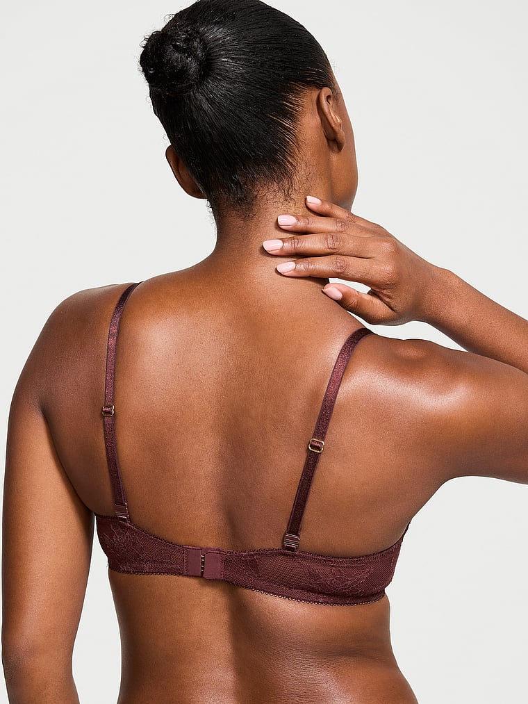 Very Sexy Bombshell Rose Lace Add-2-Cups Push-Up Bra Lace