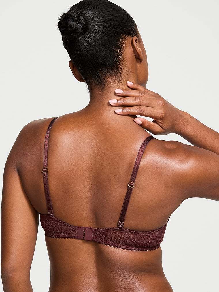 Very Sexy Bombshell Rose Lace Add-2-Cups Push-Up Bra Lace