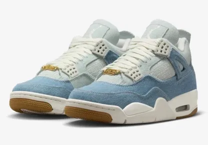 Nike Air Jordan 4 Retro Tex Shoes "Denim" Sail Gum IB6716-100 Multi Sizes NEW