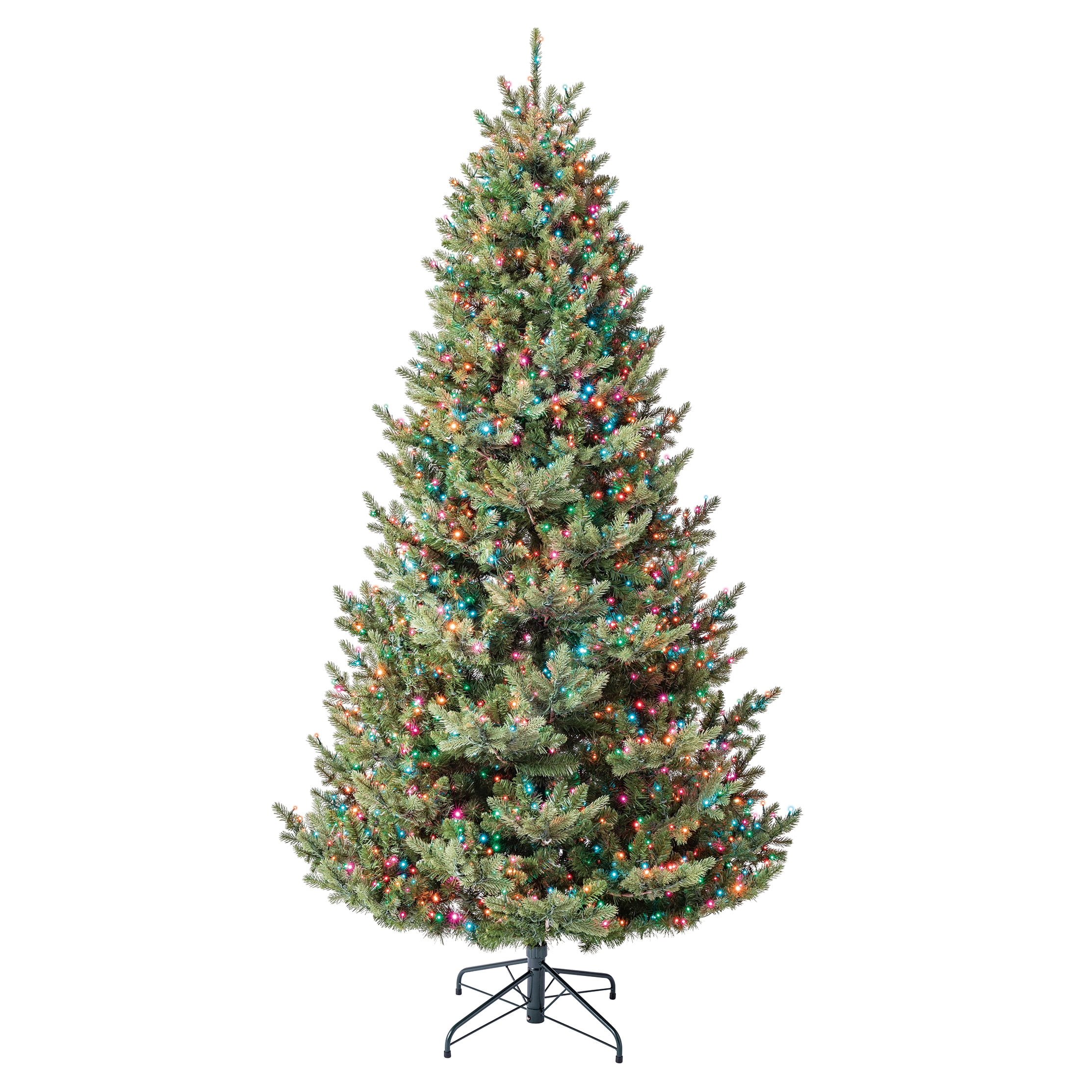 7.5' Pre-Lit Grand Spruce Green Artificial Christmas Tree with 2250 LumaDazzle Color-Changing Twinkle LED Lights, by My Texas House