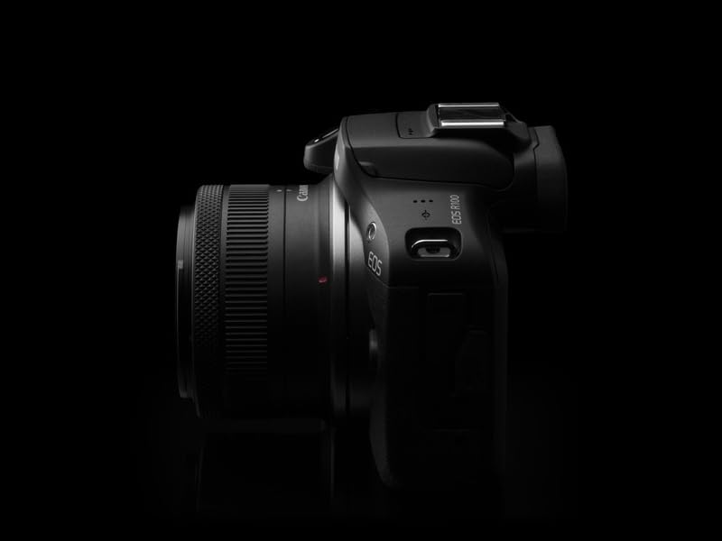 camera on black background