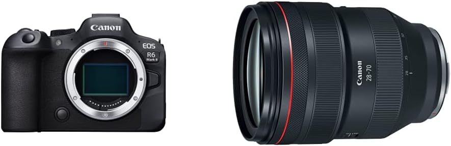 Canon EOS R6 Mark II Mirrorless Camera (Body Only), Full-Frame Camera, 24.2 Megapixel CMOS Sensor, Photo and Video Capabilities, Black