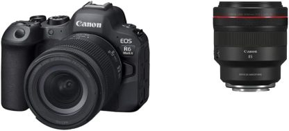 Canon EOS R6 Mark II Mirrorless Camera (Body Only), Full-Frame Camera, 24.2 Megapixel CMOS Sensor, Photo and Video Capabilities, Black