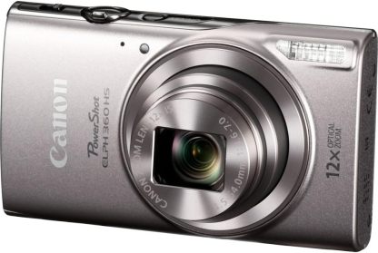 Canon PowerShot ELPH 360 Digital Camera w/ 12x Optical Zoom and Image Stabilization - Wi-Fi & NFC Enabled (Black)