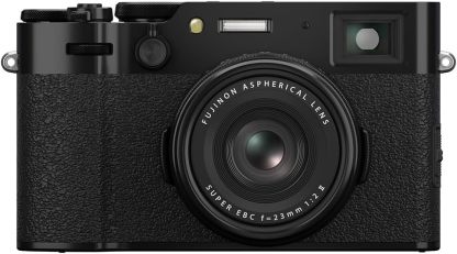 Fujifilm X100VI 40.2 MP Mirrorless Camera with Fixed 23mmF2 Lens (APS-C X-Trans CMOS 5 Sensor, X-Processor 5, Hybrid Viewfinder, LCD Tilt Touchscreen, Face Detection AF, 20 Film Simulations - Black
