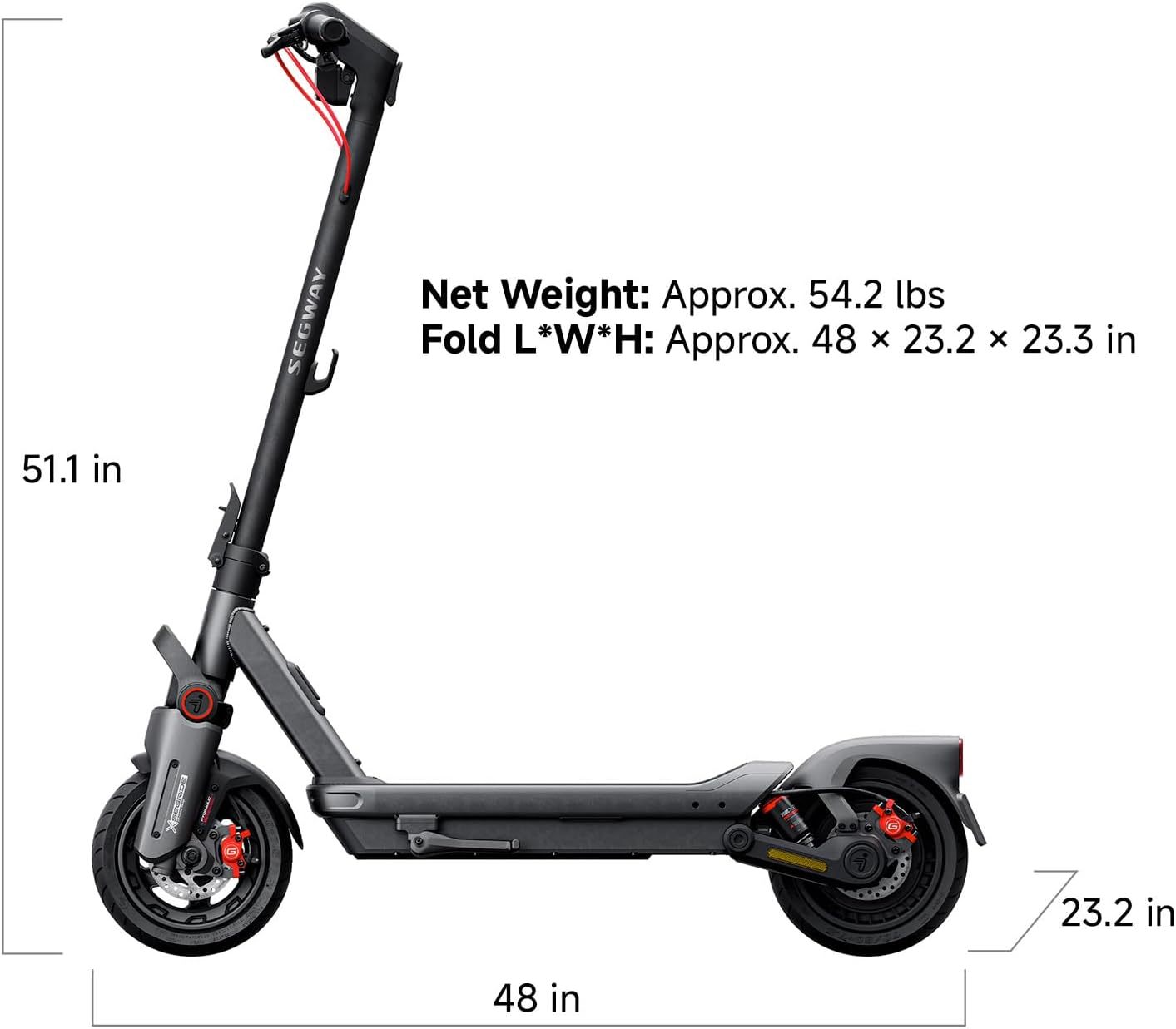 Segway Ninebot Max G3 Electric Scooter, 28 mph Top Speed w/ 50 Miles Max Range, 2000W Peak Motor, Dual Hydraulic Suspension, Fast Charging Scooter for Adults and Teens, UL-2272 2271 Certified