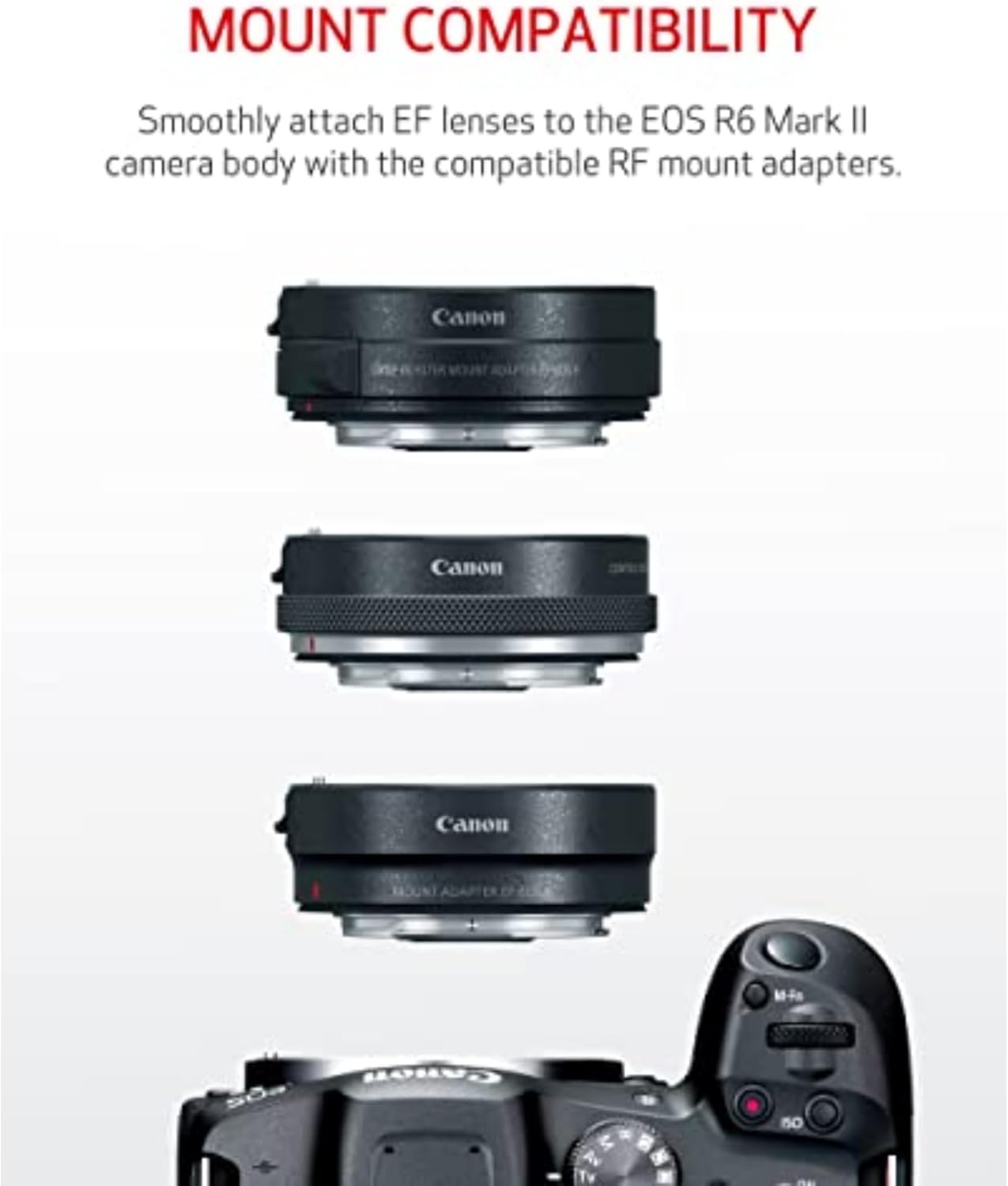 Canon EOS R6 Mark II Mirrorless Camera RF24-105mm F4-7.1 is STM Lens Kit, Full-Frame Hybrid Camera, 24.2 Megapixel CMOS Sensor, Photo and Video Capabilities, Black