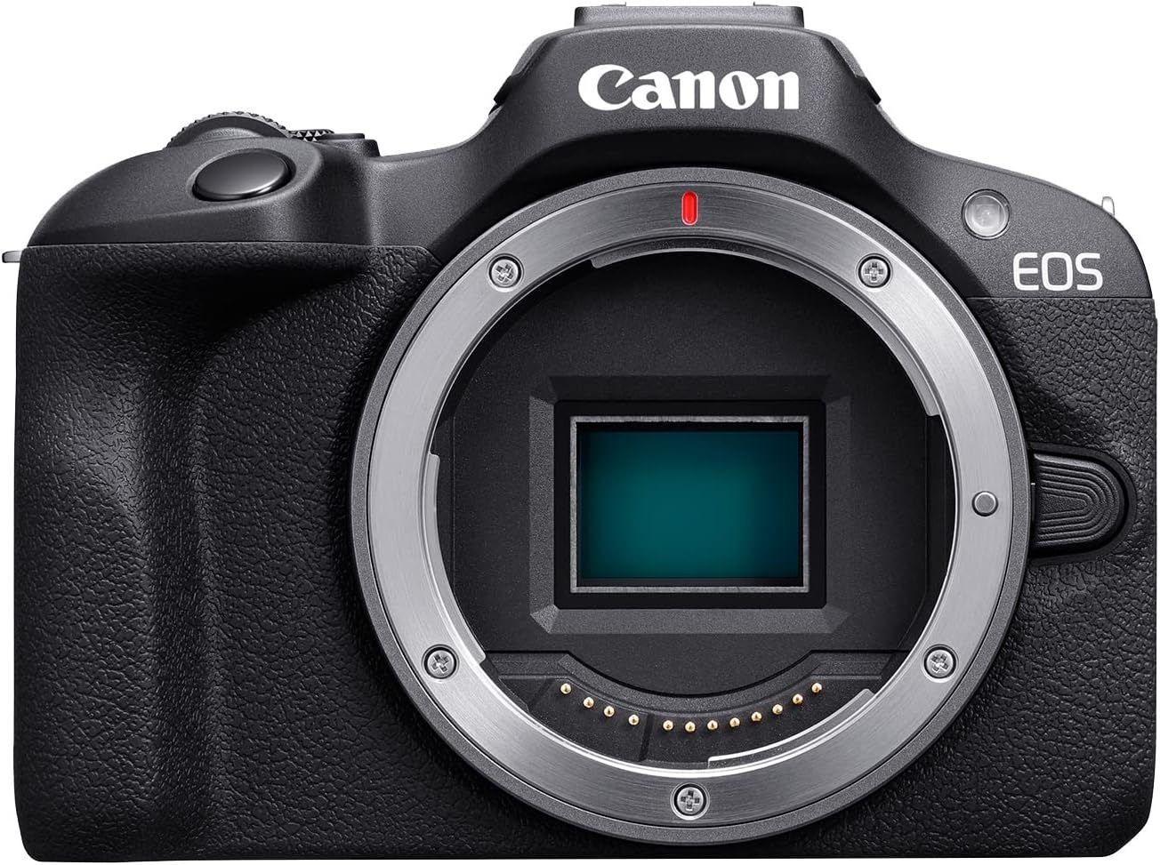 Canon EOS R100 Mirrorless Camera with RF-S18-45mm F4.5-6.3 is STM & RF
