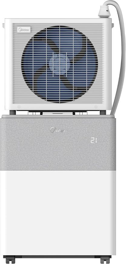 Midea Portasplit 4-in-1 Mobile Air Conditioner, Cooling, Heating, Dehumidification, Ventilation, Cooling A++/Heating A+, 12000 BTU 3.5 kW, for Rooms up to 42 m²/105 m³, Only
