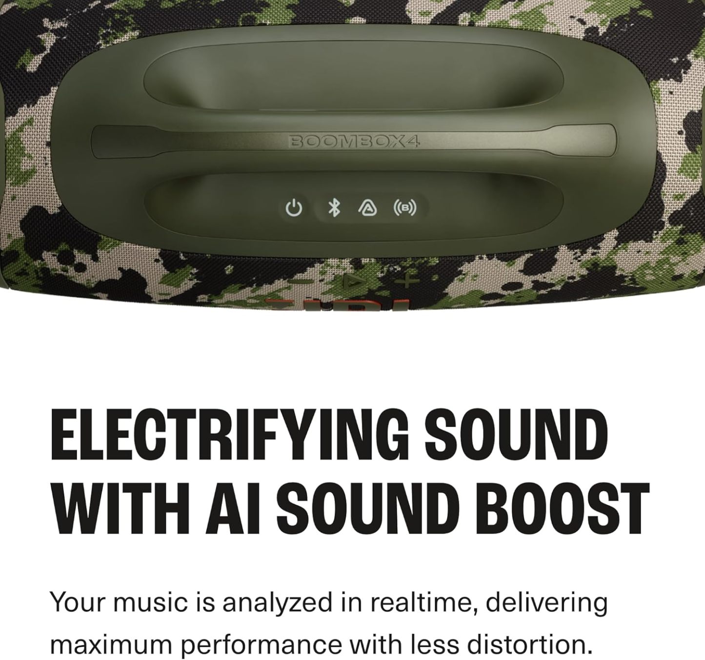 JBL Boombox 4 - Most Powerful Portable Waterproof Speaker with Massive Pro Sound, Up to 34 Hours of Playtime, & Multi-Speaker Connection by Auracast™ (Black)