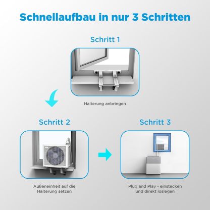 Midea Portasplit 4-in-1 Mobile Air Conditioner, Cooling, Heating, Dehumidification, Ventilation, Cooling A++/Heating A+, 12000 BTU 3.5 kW, for Rooms up to 42 m²/105 m³, Only