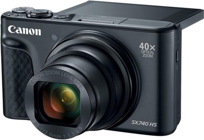 Canon Powershot SX740 HS Digital Camera (Black) + 64GB Memory + Stabilizing Grip + Software Pack +More (Value Bundle) 