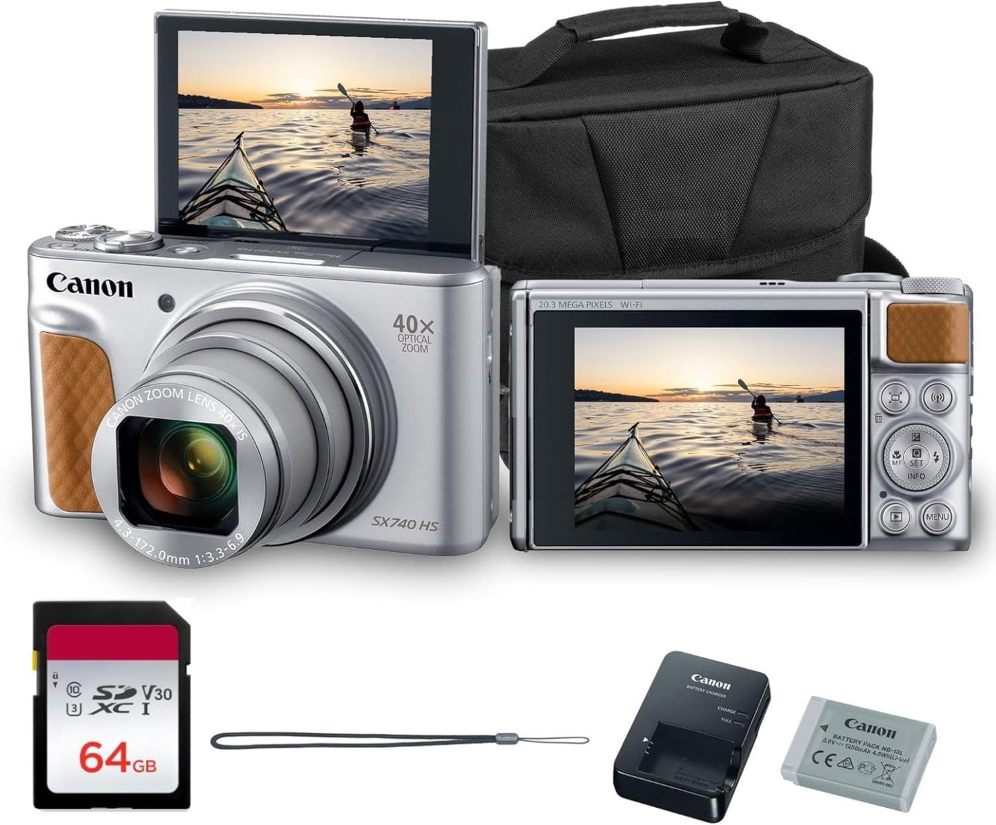 Canon PowerShot SX740 HS Digital Camera | 20.3MP CMOS Sensor, 40x Opti