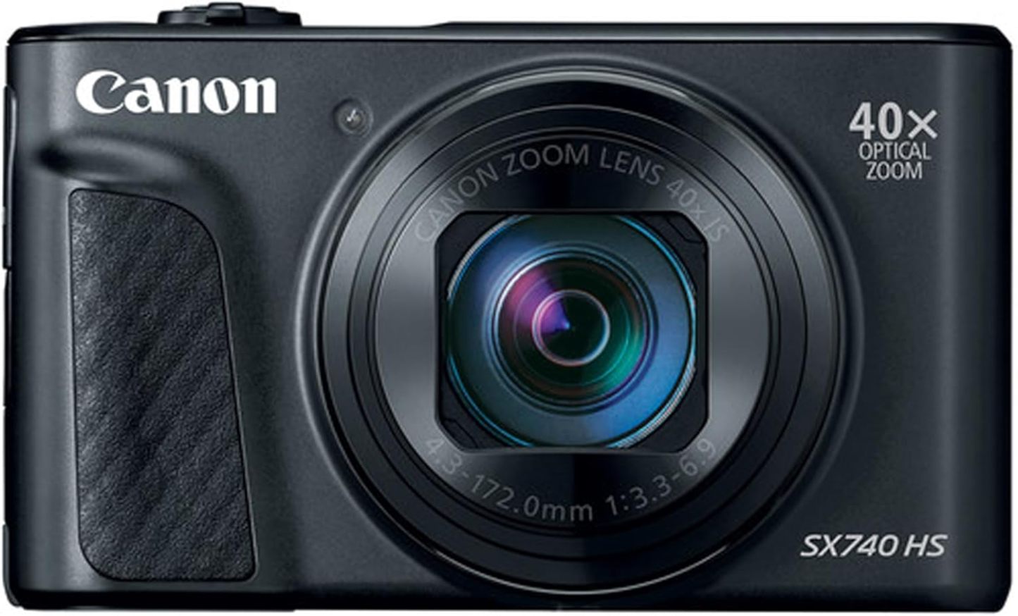 Canon Powershot SX740 HS Digital Camera (Black) + 64GB Memory + Stabilizing Grip + Software Pack +More (Value Bundle) 