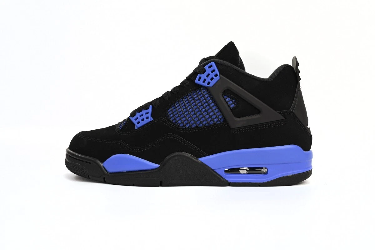 Jordan 4 Retro Black Blue Thunder 