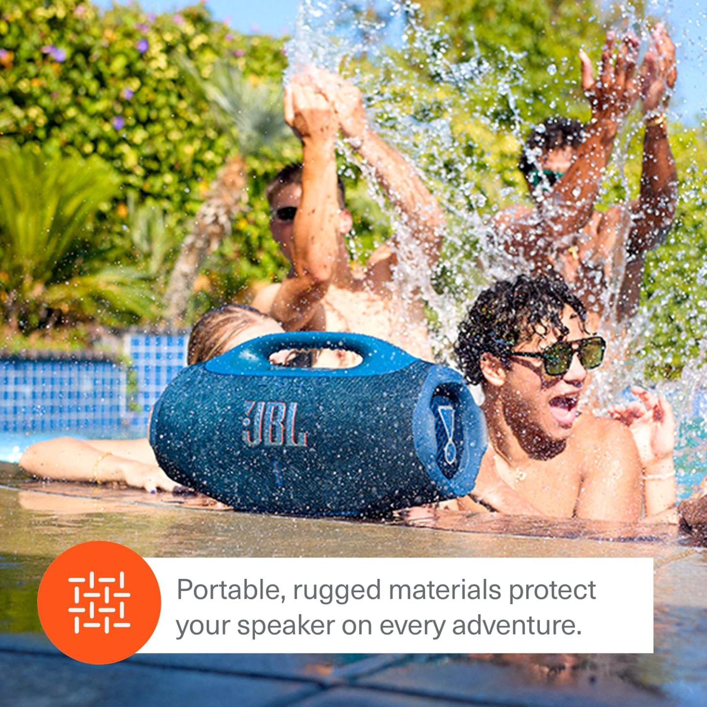 JBL Boombox 4 - Most Powerful Portable Waterproof Speaker with Massive Pro Sound, Up to 34 Hours of Playtime, & Multi-Speaker Connection by Auracast™ (Black)