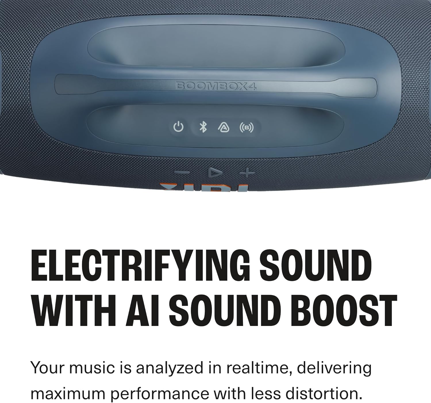 JBL Boombox 4 - Most Powerful Portable Waterproof Speaker with Massive Pro Sound, Up to 34 Hours of Playtime, & Multi-Speaker Connection by Auracast™ (Black)