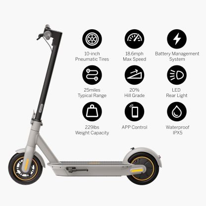 Last day sale,only $29.99💥Segway Ninebot MAX Electric Pedal Scooter with Helmet