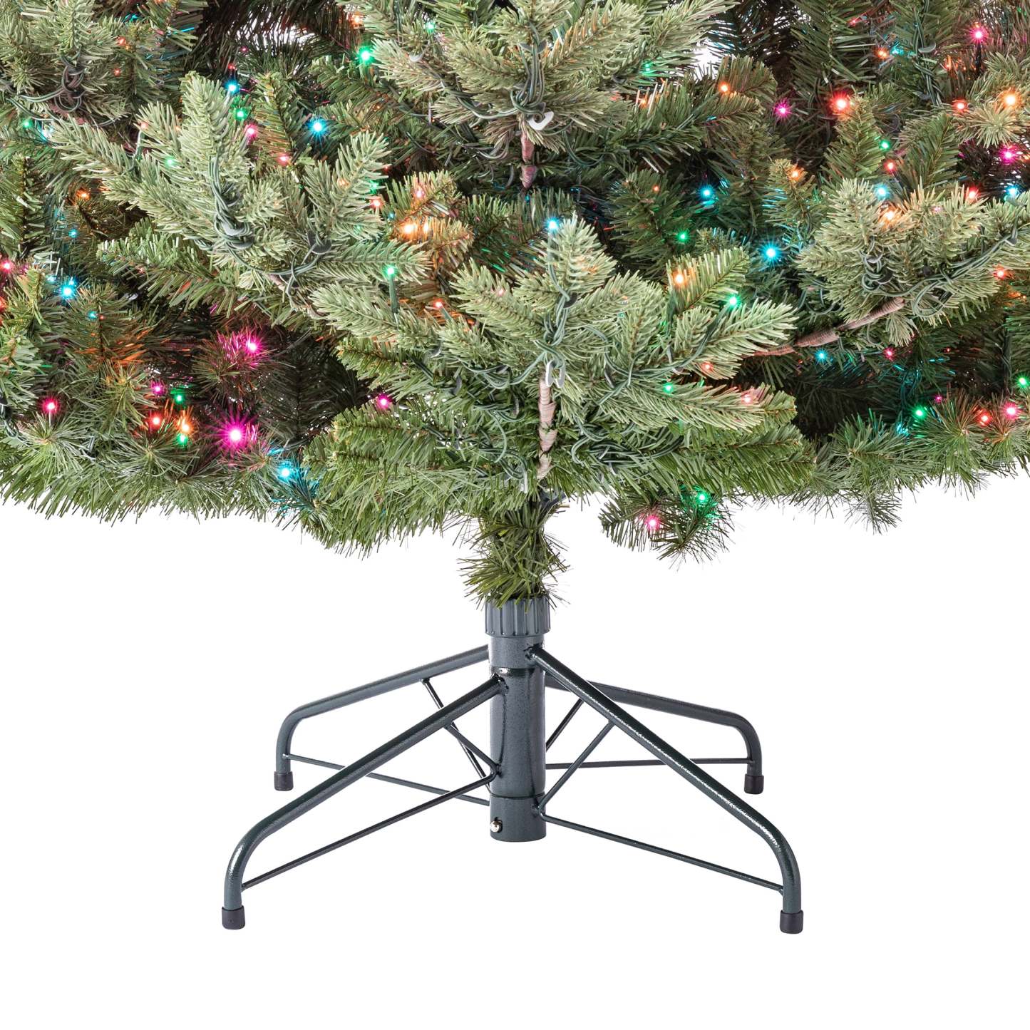 7.5' Pre-Lit Grand Spruce Green Artificial Christmas Tree with 2250 LumaDazzle Color-Changing Twinkle LED Lights, by My Texas House