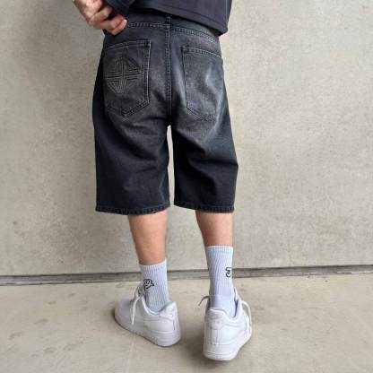 Star Denim Jorts "Phantom Black"and 19 Jersey "Black"